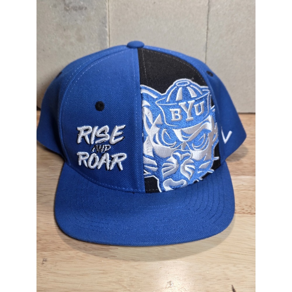 Zephyr BYU Cougars Rise and Roar Snapback Hat Blue Black Youth Adjustable